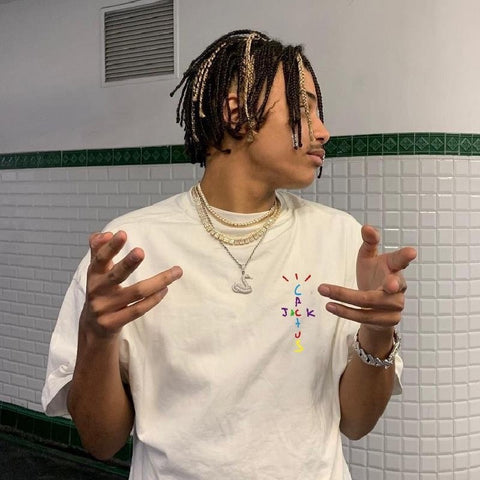 Camiseta Basica Camisa Travis Scott Cactus Jack Rapper Americano Cosplay Fan Oferta