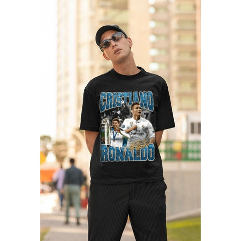 Camiseta Basica Camisa Cristiano Ronaldo Cr7 Skatista Graphic Moda Unissex