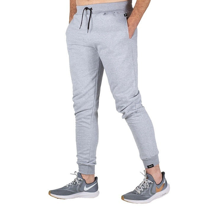 Calça de moletom pelúcida com amarração masculina estilo jogger academia Liquidação