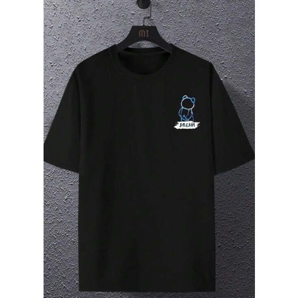 Camisa Blusa Camiseta Urso Teddy Azul de Costas Moda De Rua Streetwear Unissex