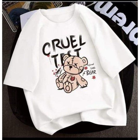 Camiseta Camisa De Algodão Varias Cores Urso Engraçada Retro Promoção