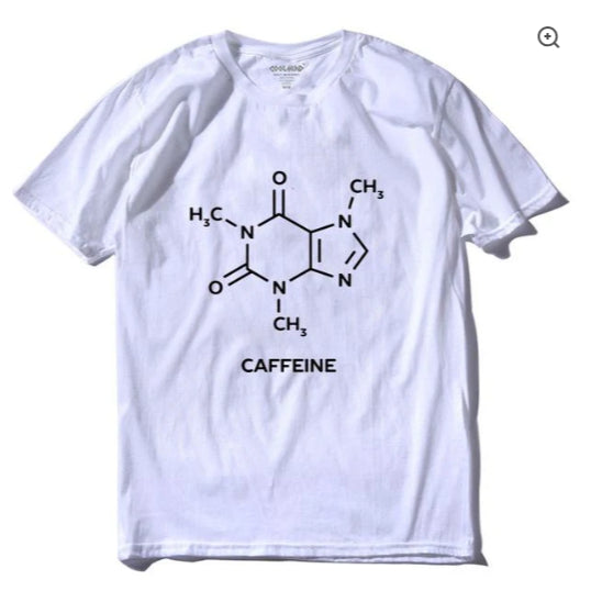CAMISETA BÁSICA CAFFEINE CAFEÍNA ESTAMPA NOVIDADE EM PROMOÇÃO