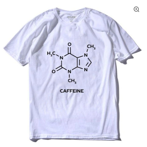 CAMISETA BÁSICA CAFFEINE CAFEÍNA ESTAMPA NOVIDADE EM PROMOÇÃO