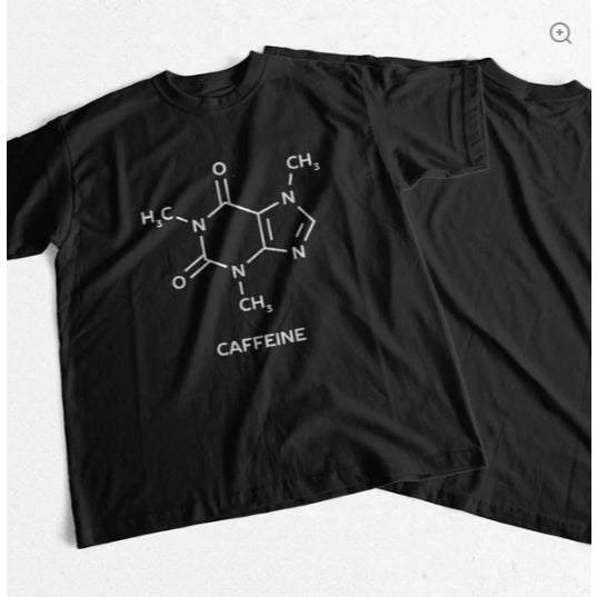 CAMISETA BÁSICA CAFFEINE CAFEÍNA ESTAMPA NOVIDADE EM PROMOÇÃO