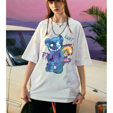 CAMISETA FEMININA FXAIK BEAR URSO TERROR EM PROMOÇÃO