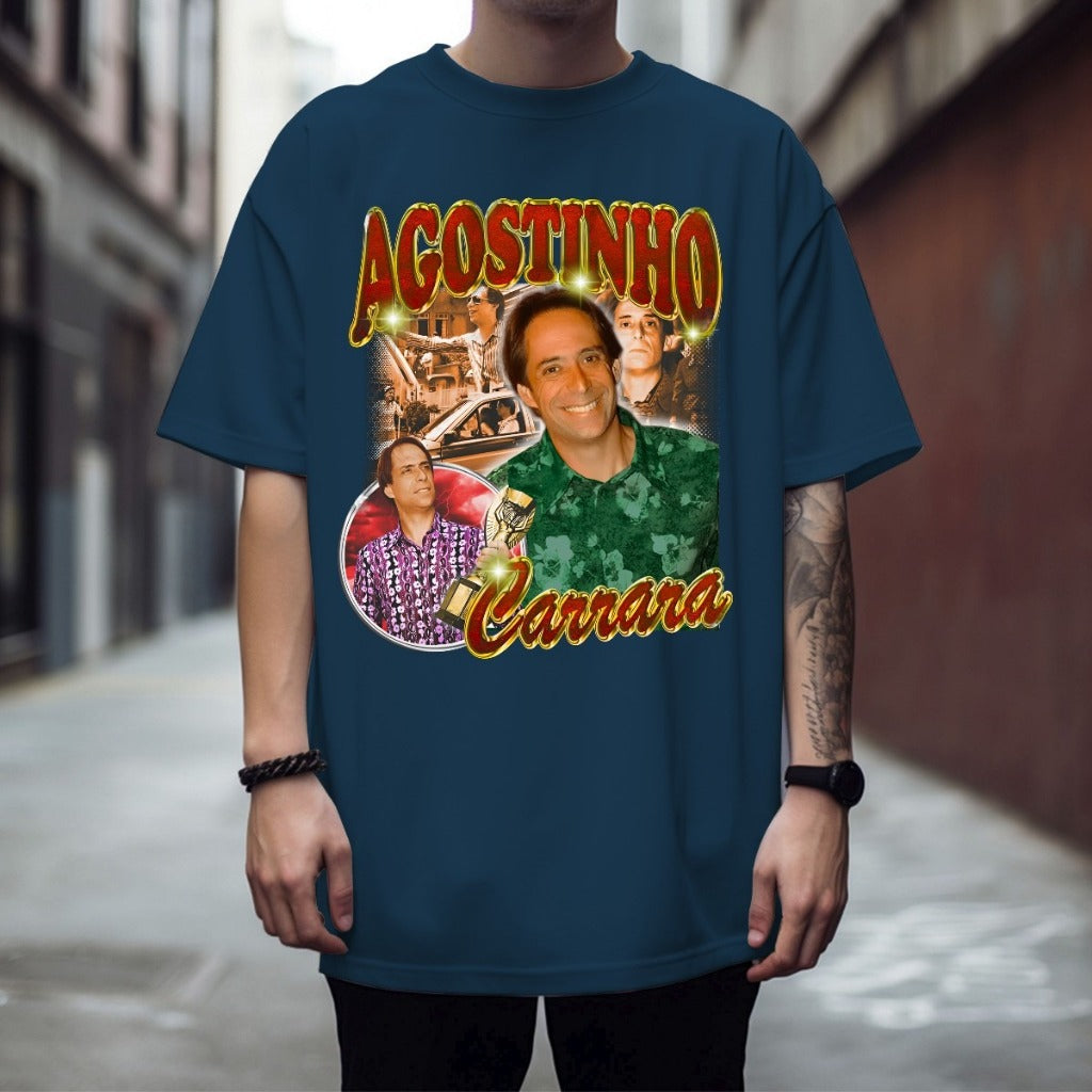 Camisa Camiseta De Algodão Agostinho Carrara Engraçada Streetwear Em Promoção