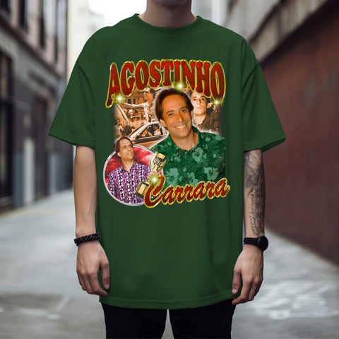 Camisa Camiseta De Algodão Agostinho Carrara Engraçada Streetwear Em Promoção
