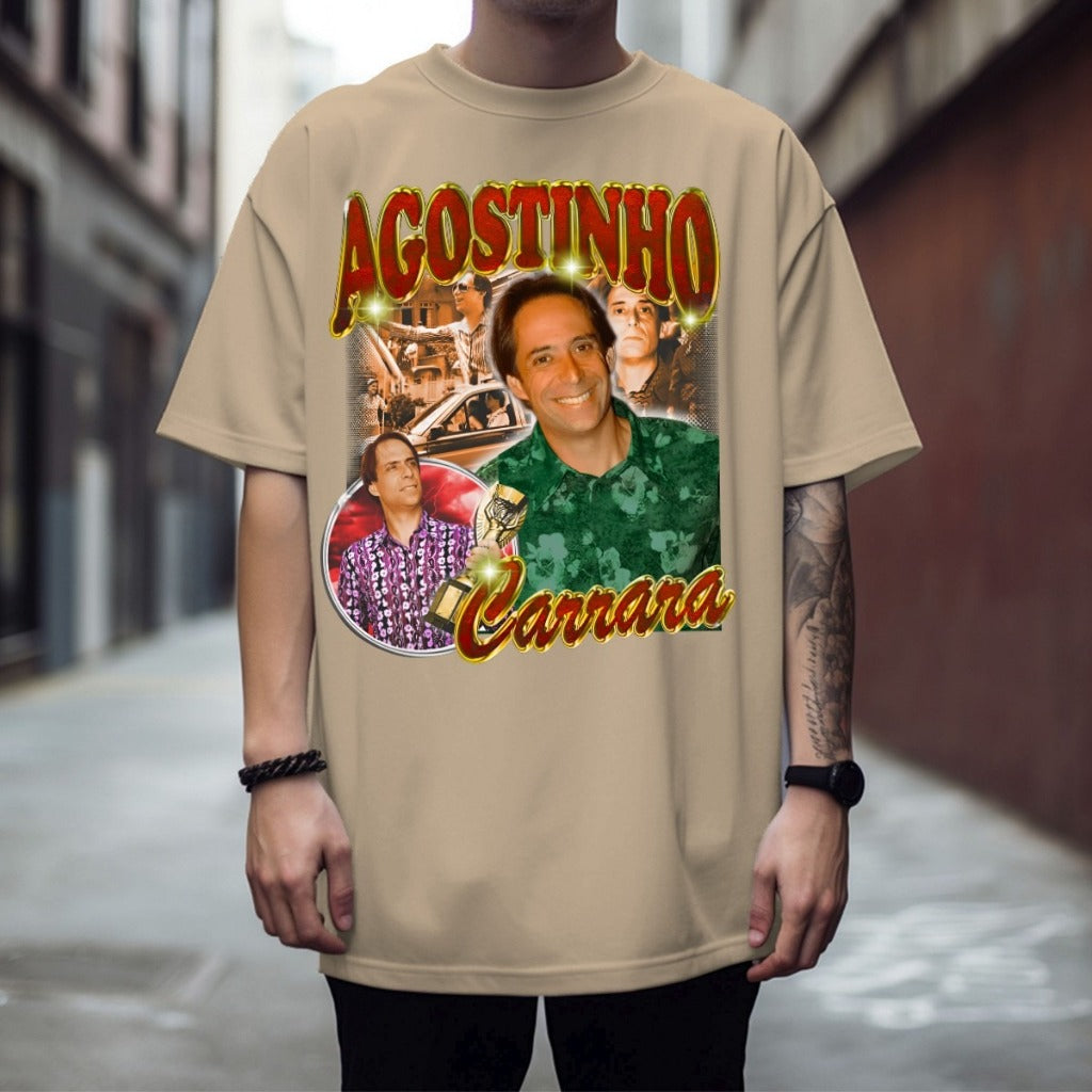 Camisa Camiseta De Algodão Agostinho Carrara Engraçada Streetwear Em Promoção