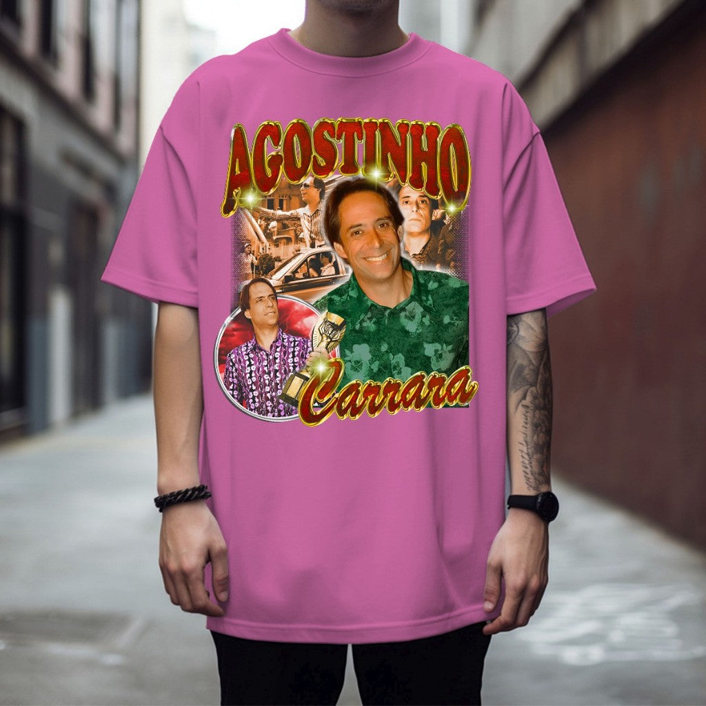Camisa Camiseta De Algodão Agostinho Carrara Engraçada Streetwear Em Promoção