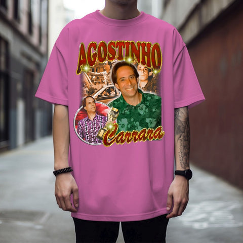 Camisa Camiseta De Algodão Agostinho Carrara Engraçada Streetwear Em Promoção