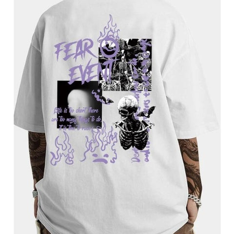 Camisa Blusa Camiseta Esqueleto Fear Moda De Rua Streetwear! Envio Rapido