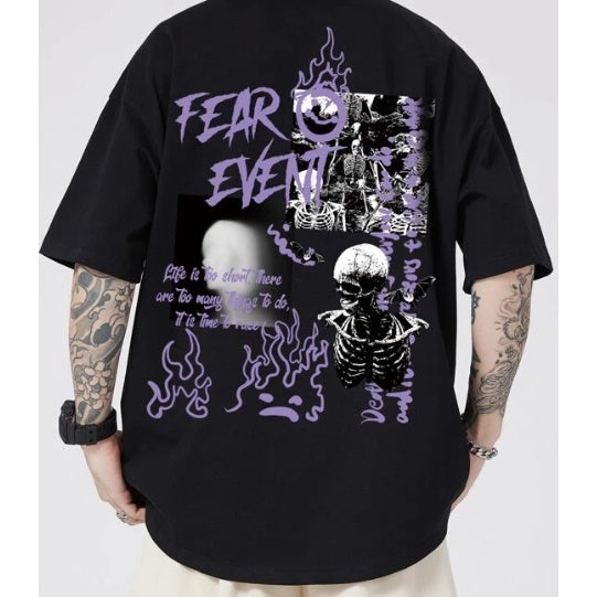 Camisa Blusa Camiseta Esqueleto Fear Moda De Rua Streetwear! Envio Rapido