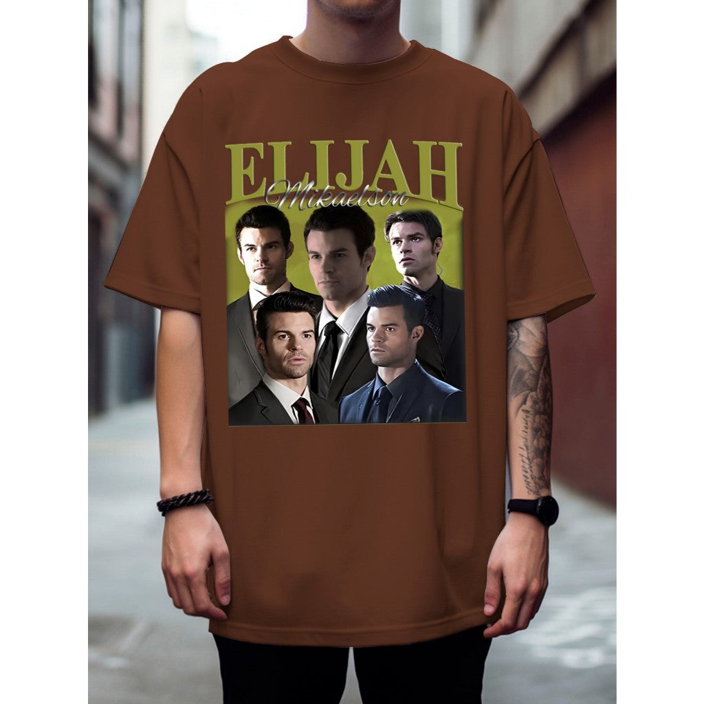Unisex Elijah Mikaelson Vint camiseta, Casa Unisex camisa Pronta Entrega Varias Cores
