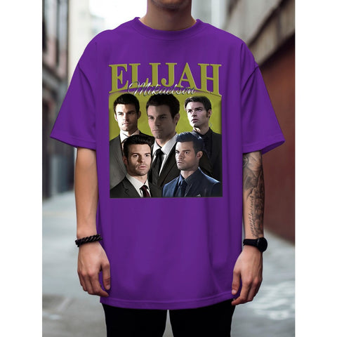 Unisex Elijah Mikaelson Vint camiseta, Casa Unisex camisa Pronta Entrega Varias Cores