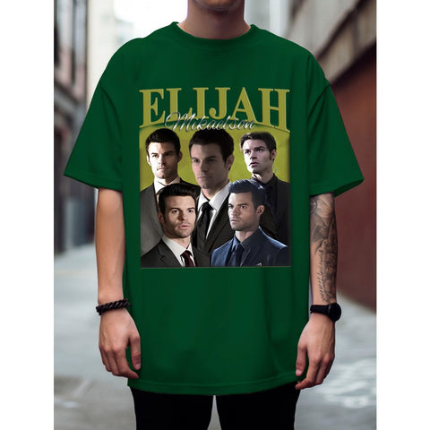Unisex Elijah Mikaelson Vint camiseta, Casa Unisex camisa Pronta Entrega Varias Cores