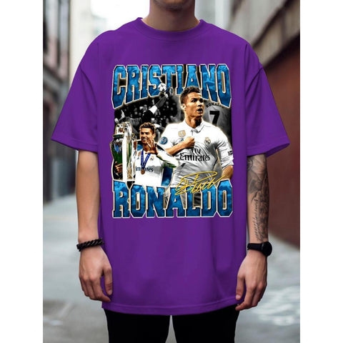 Camiseta Basica Malha Premium Cr7 Fã Club Melhor Do Mundo Cristiano Ronaldo Oferta