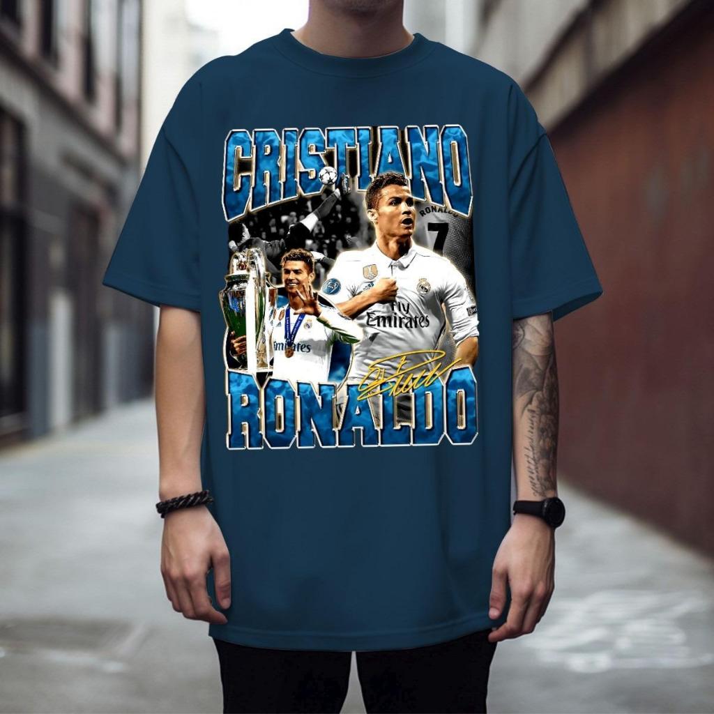 Camiseta Basica Malha Premium Cr7 Fã Club Melhor Do Mundo Cristiano Ronaldo Oferta