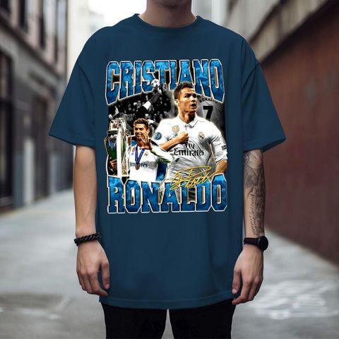 Camiseta Basica Malha Premium Cr7 Fã Club Melhor Do Mundo Cristiano Ronaldo Oferta