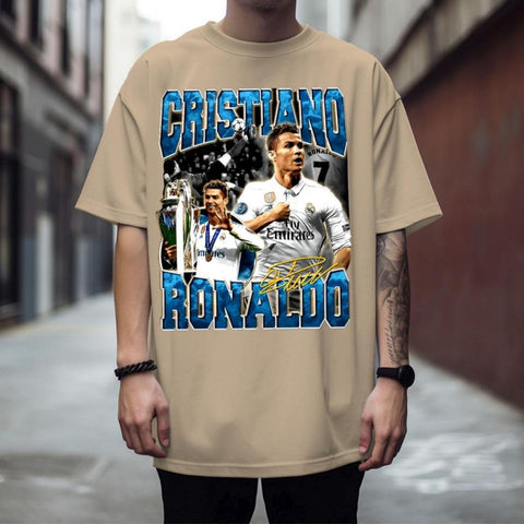 Camiseta Basica Malha Premium Cr7 Fã Club Melhor Do Mundo Cristiano Ronaldo Oferta