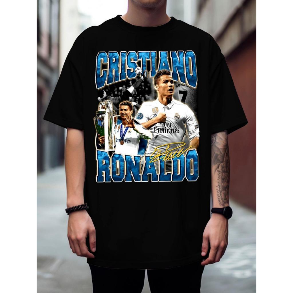 Camiseta Basica Malha Premium Cr7 Fã Club Melhor Do Mundo Cristiano Ronaldo Oferta