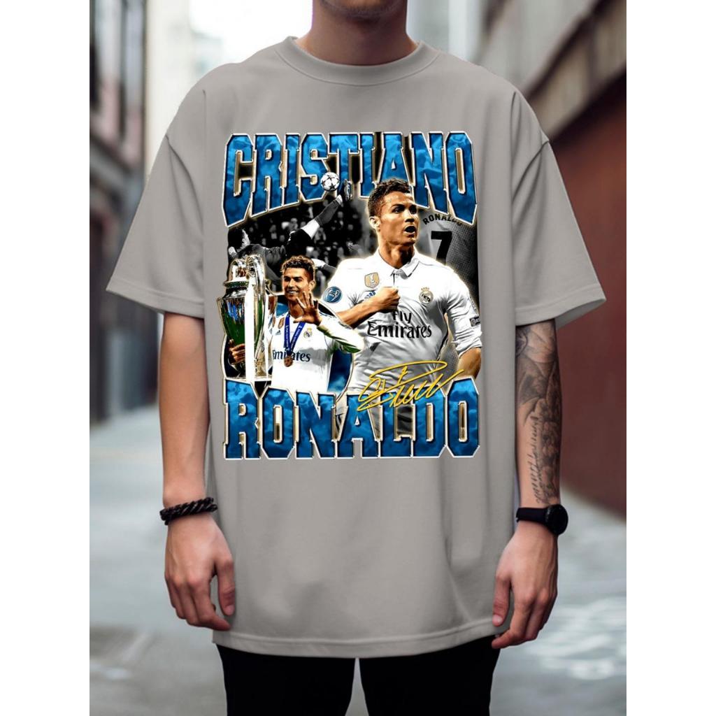 Camiseta Basica Malha Premium Cr7 Fã Club Melhor Do Mundo Cristiano Ronaldo Oferta