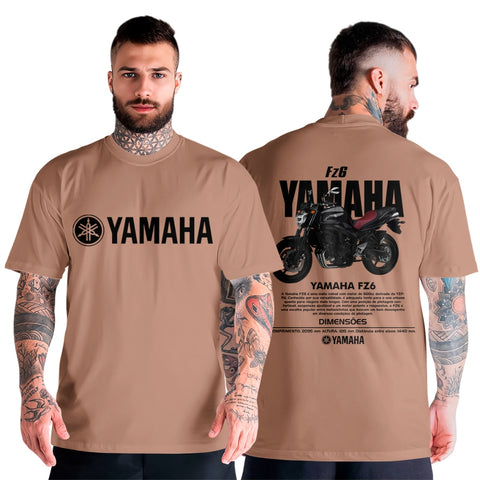 Blusa Masculina Manga Curta Oversized Variadas Cores Look Urbano Moto FZ6