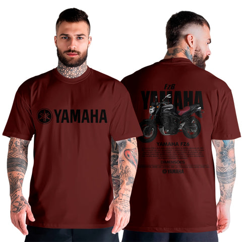 Blusa Masculina Manga Curta Oversized Variadas Cores Look Urbano Moto FZ6