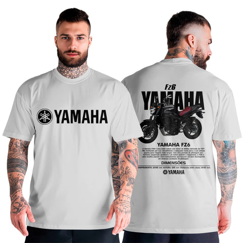 Blusa Masculina Manga Curta Oversized Variadas Cores Look Urbano Moto FZ6