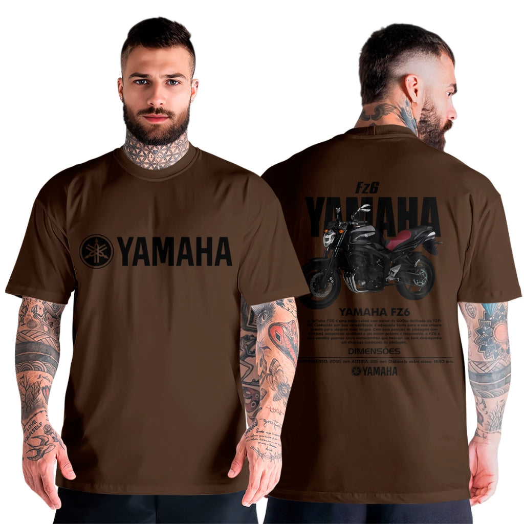 Blusa Masculina Manga Curta Oversized Variadas Cores Look Urbano Moto FZ6