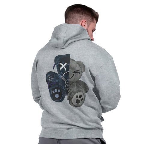 Casaco Masculino Moletom Blusão Capuz Flanelado Peluciado Premium Urso