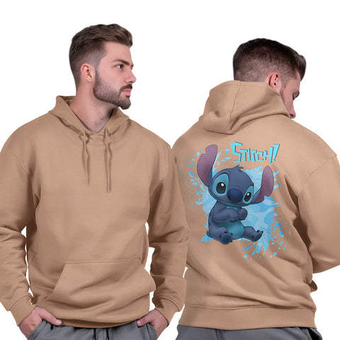 Moletom Masculino Liso Grosso Flanelado Quente Streetwear Inverno Stitch