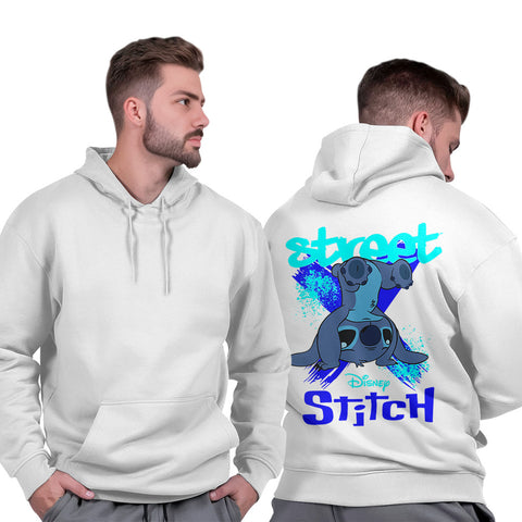 Casaco Moletom Masculino Gola Redonda Liso Básico Algodão Premium Stich