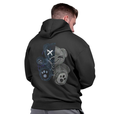 Casaco Masculino Moletom Blusão Capuz Flanelado Peluciado Premium Urso