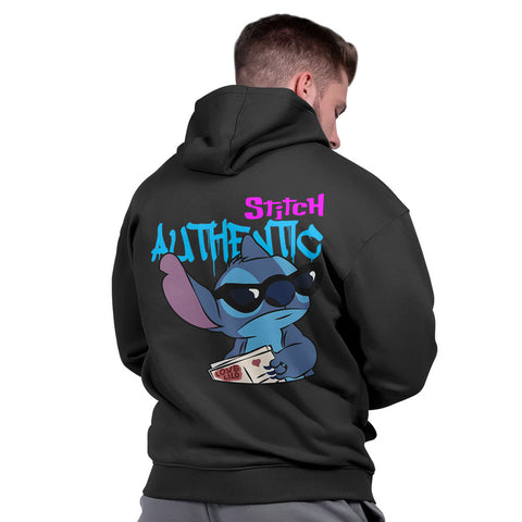 Moletom Canguru Masculino Capuz Grosso Algodão Casual Quente Stitch