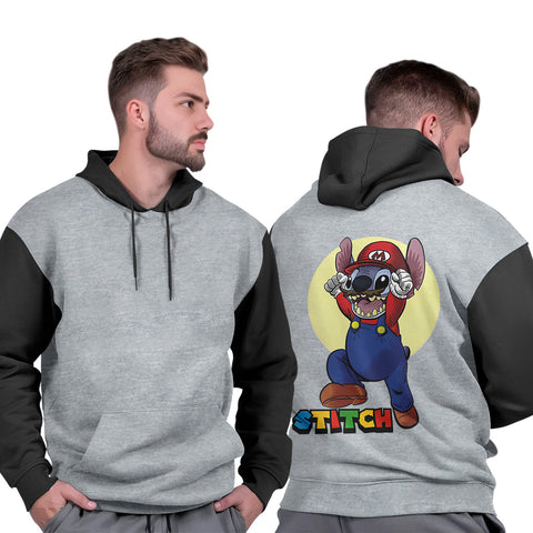 Blusa de Moletom Masculina Capuz Flanelado Casual Confortável Inverno Quente