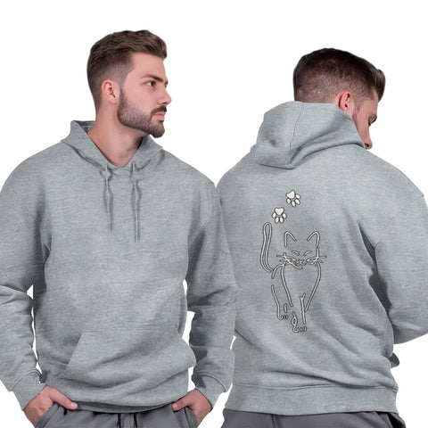 Moletom Capuz Unissex Estampa Exclusiva Algodão Grosso Gatinhoo