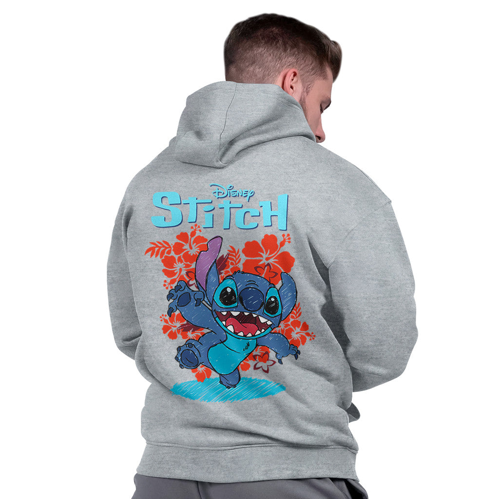 Blusa Moletom Masculina Capuz Peluciado Confortável Promoção Casual Stitch