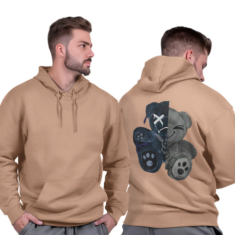 Casaco Masculino Moletom Blusão Capuz Flanelado Peluciado Premium Urso