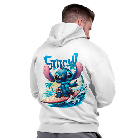 Blusa Moletom Unissex Algodão Confortável Inverno Estiloso Casual Stich