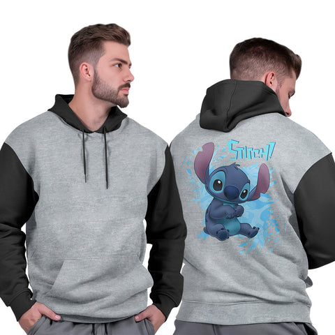Moletom Masculino Liso Grosso Flanelado Quente Streetwear Inverno Stitch