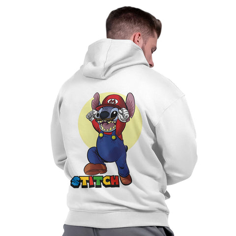 Moletom Masculino Capuz Flanelado Casual Básico Confortável Inverno Stitch