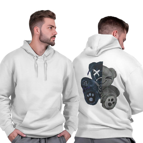 Casaco Masculino Moletom Blusão Capuz Flanelado Peluciado Premium Urso