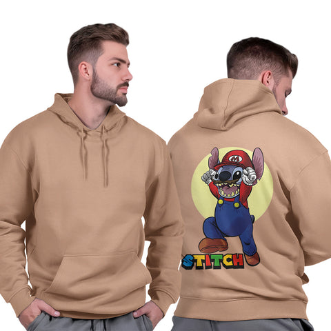 Blusa de Moletom Masculina Capuz Flanelado Casual Confortável Inverno Quente