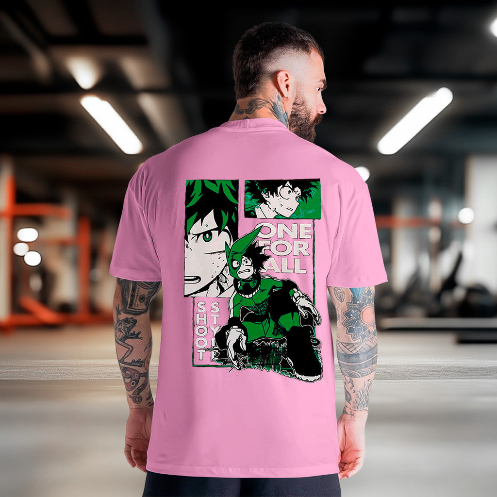 Kit Camiseta Masculina Algodão Penteado Manga Curta Casual Boku no Hero