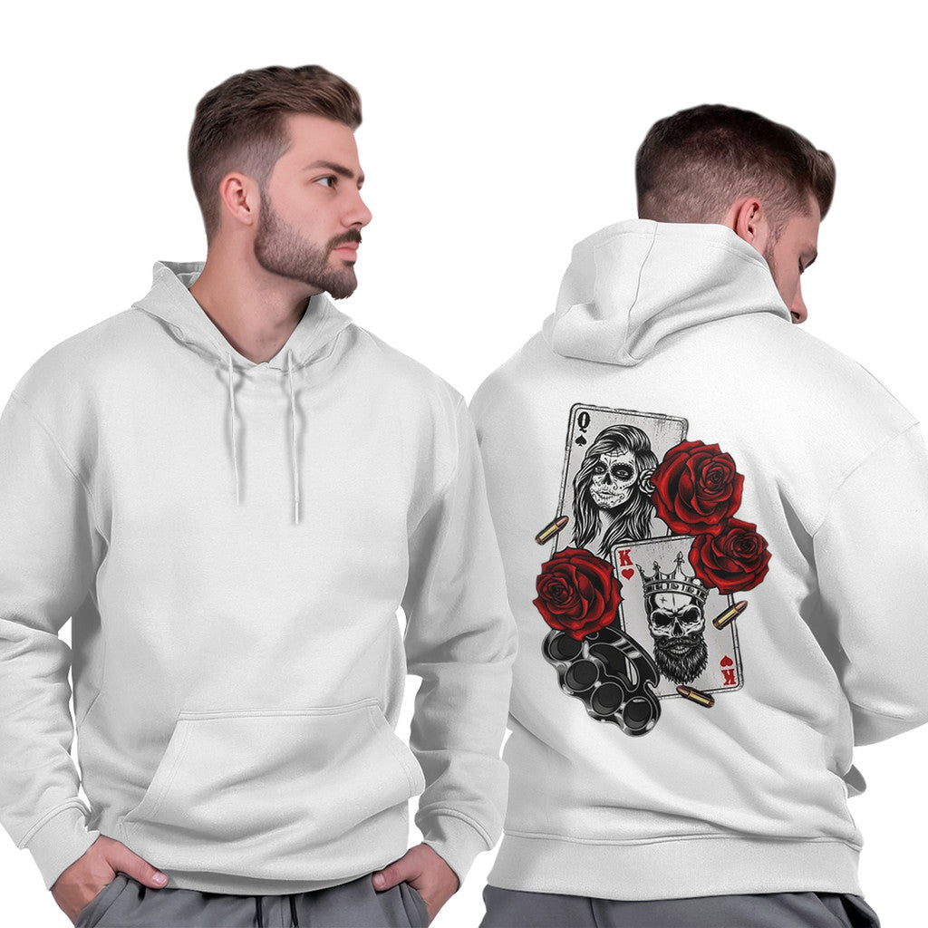 Moletom Masculino Gola Redonda Algodão Casual Estiloso Preto Cartas