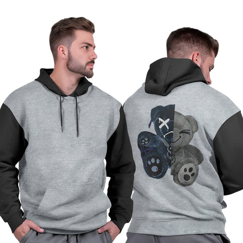 Casaco Masculino Moletom Blusão Capuz Flanelado Peluciado Premium Urso