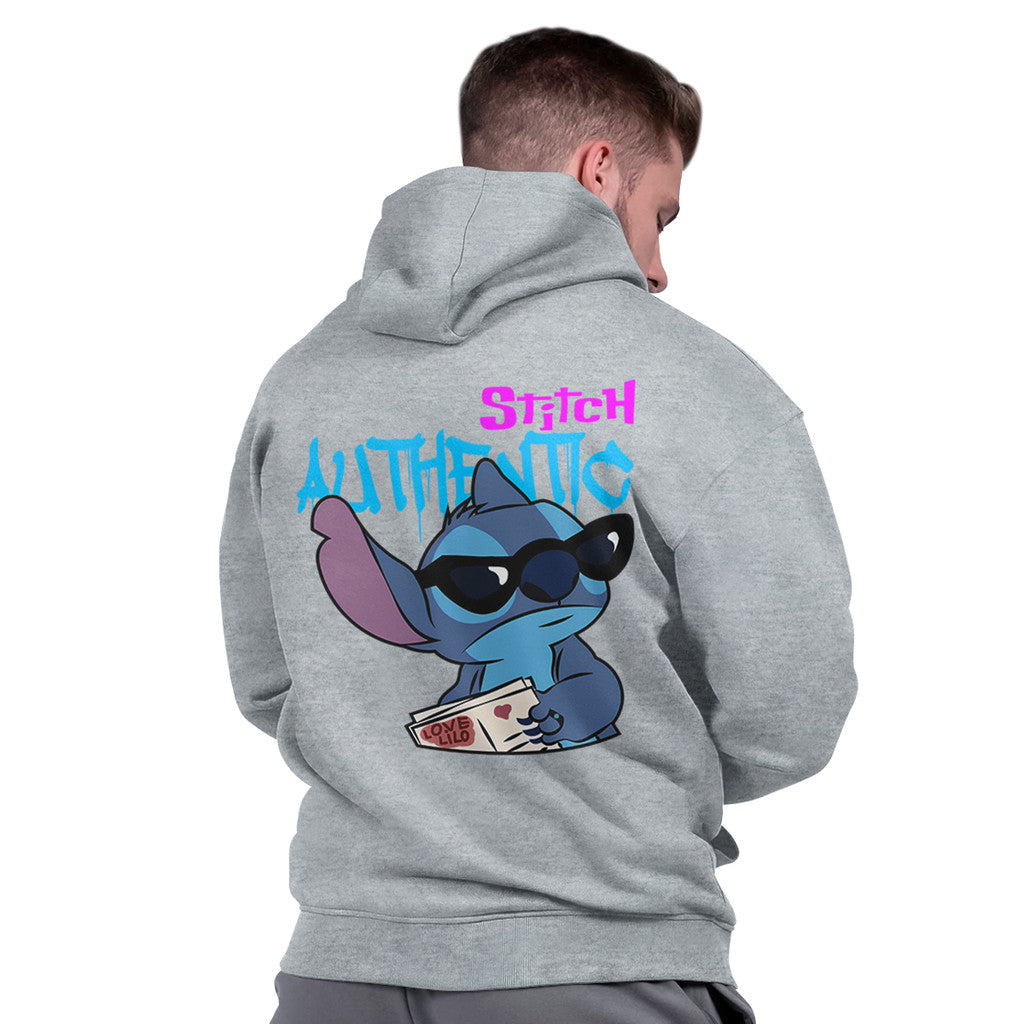 Moletom Canguru Masculino Capuz Grosso Algodão Casual Quente Stitch