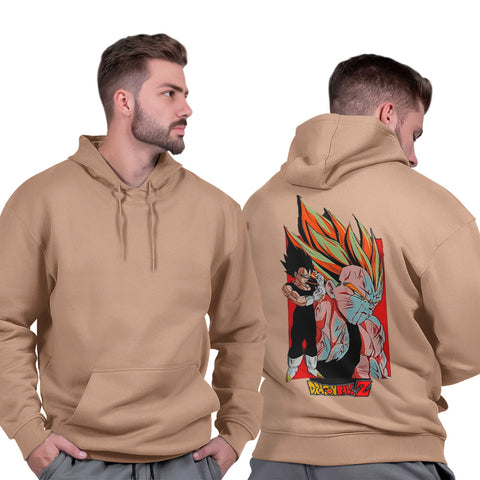 Moletom Masculino Gola Redonda Flanelado Estampado Casual Vegeta