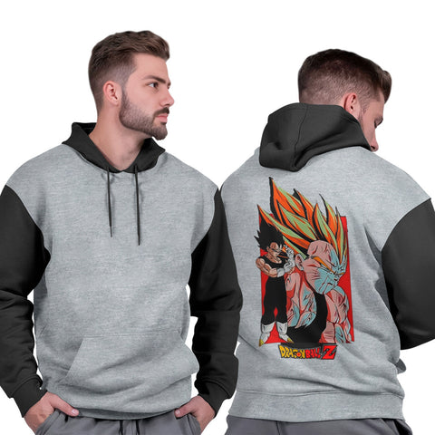 Moletom Masculino Gola Redonda Flanelado Estampado Casual Vegeta