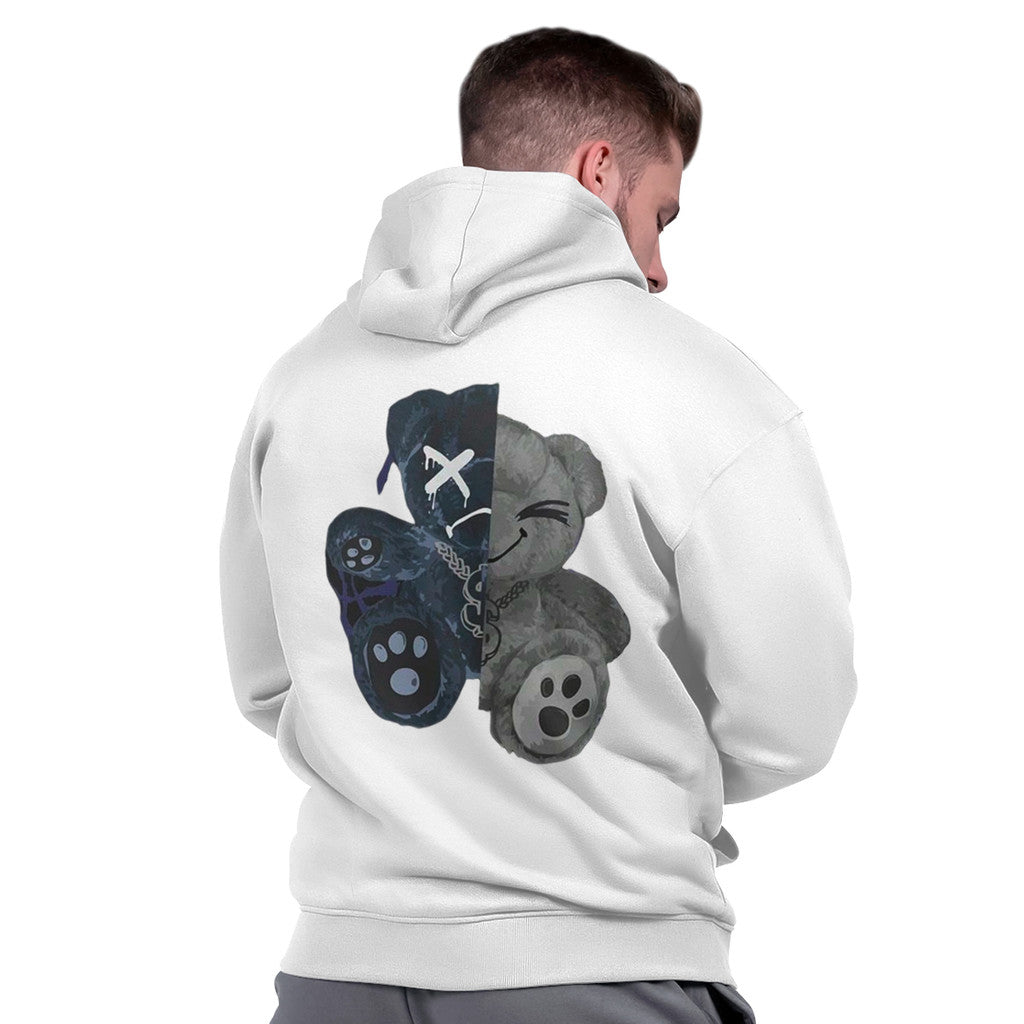 Casaco Masculino Moletom Blusão Capuz Flanelado Peluciado Premium Urso